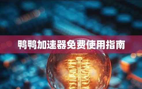 鸭鸭加速器免费使用指南