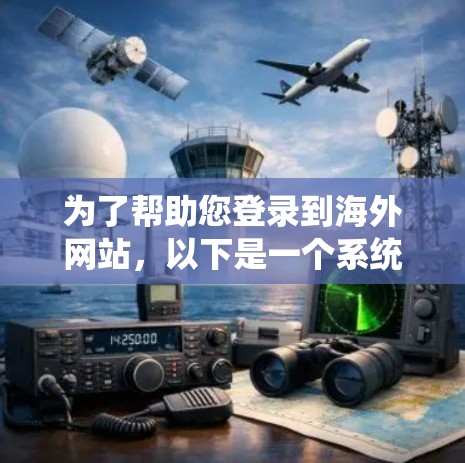 为了帮助您登录到海外网站，以下是一个系统化的指南，涵盖您可能需要了解的内容
