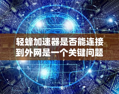 轻蜂加速器是否能连接到外网是一个关键问题，以下是对该问题的逐步回答