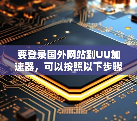 要登录国外网站到UU加速器，可以按照以下步骤操作