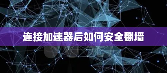连接加速器后如何安全翻墙