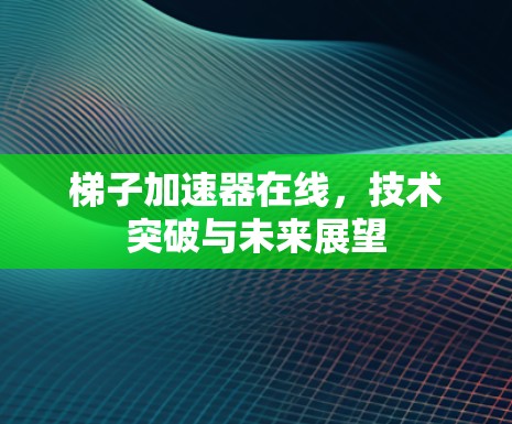 梯子加速器在线，技术突破与未来展望