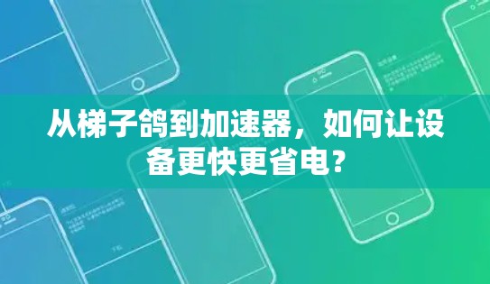 从梯子鸽到加速器，如何让设备更快更省电？