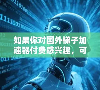 如果你对国外梯子加速器付费感兴趣，可以考虑以下几种解决方案