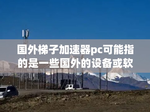 国外梯子加速器pc可能指的是一些国外的设备或软件，用于加速或优化计算机的性能或连接。以下是一些可能的解释和建议