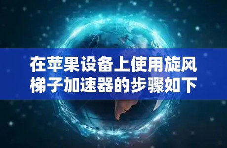 在苹果设备上使用旋风梯子加速器的步骤如下