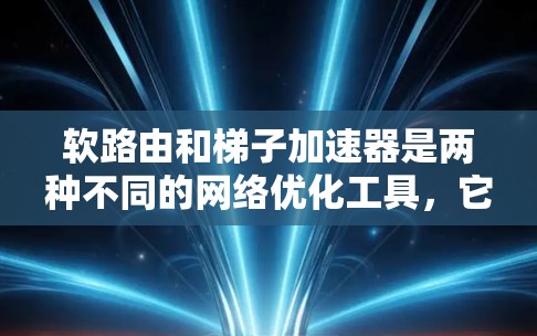 软路由和梯子加速器是两种不同的网络优化工具，它们在目标和功能上有所不同，各自在不同场景中适用。以下是对它们的详细总结