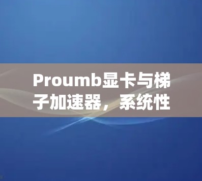 Proumb显卡与梯子加速器，系统性能的全新解决方案