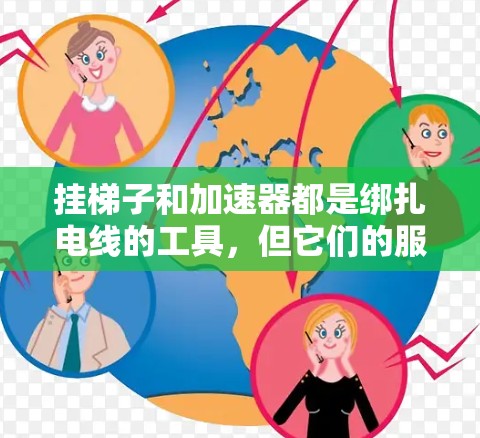 挂梯子和加速器都是绑扎电线的工具，但它们的服务和应用场景不同