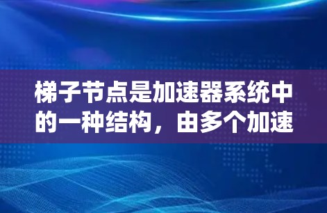 梯子节点是加速器系统中的一种结构，由多个加速器节点和连接节点组成，类似于梯子的结构。以下是梯子节点的详细总结