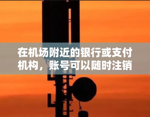 在机场附近的银行或支付机构，账号可以随时注销，无需排队。以下是注销一元机场账号的步骤