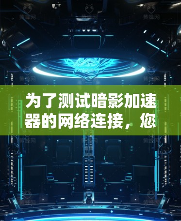 为了测试暗影加速器的网络连接，您可以按照以下步骤进行