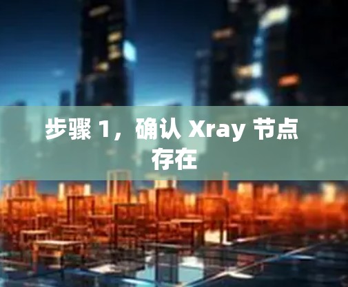 步骤 1,确认 Xray 节点 存在 步骤 1,确认 Xray 节点 存在