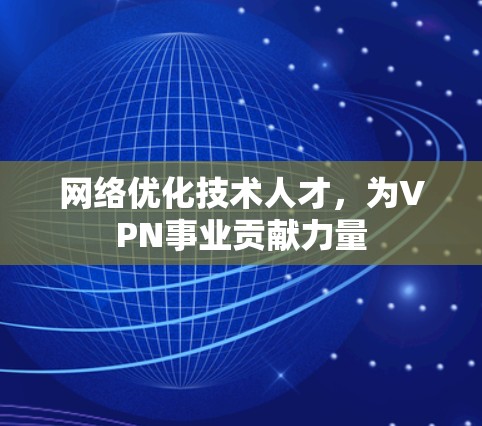 网络优化技术人才，为VPN事业贡献力量