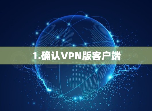 1.确认VPN版客户端