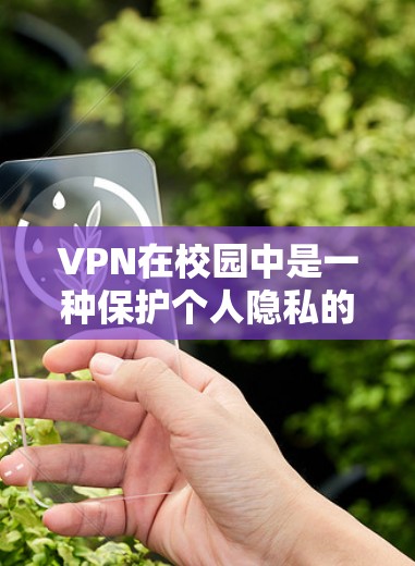 VPN在校园中是一种保护个人隐私的网络技术，用于访问远程服务器、网页、文件、视频等，无需被监控。以下是使用VPN工具的步骤和技巧