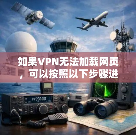 如果VPN无法加载网页，可以按照以下步骤进行处理