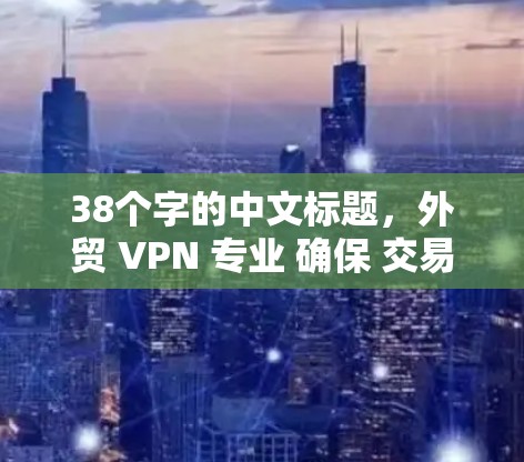 38个字的中文标题，外贸 VPN 专业 确保 交易安全