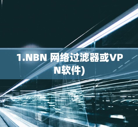 1.NBN 网络过滤器或VPN软件)