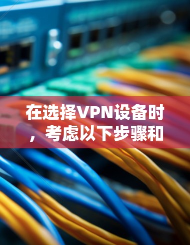 在选择VPN设备时，考虑以下步骤和建议